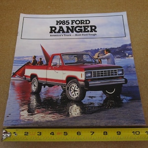 vintage 1985 Ford Ranger pickup truck sales brochure 20 page Original literature