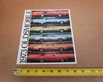 vintage 1973 Oldsmobile Full Line Toronado Cutlass 442 98 88 sales brochure 48 pg Original literature
