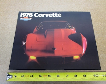 vintage 1976 Chevrolet Corvette sales brochure 6 page Original literature car