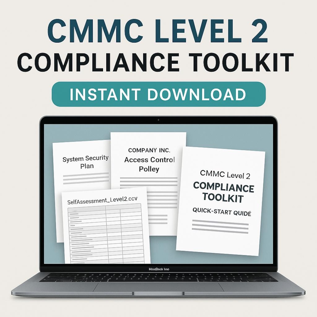 CMMC Level 2 Compliance Toolkit, SSP and Policy Templates, POA M and ...
