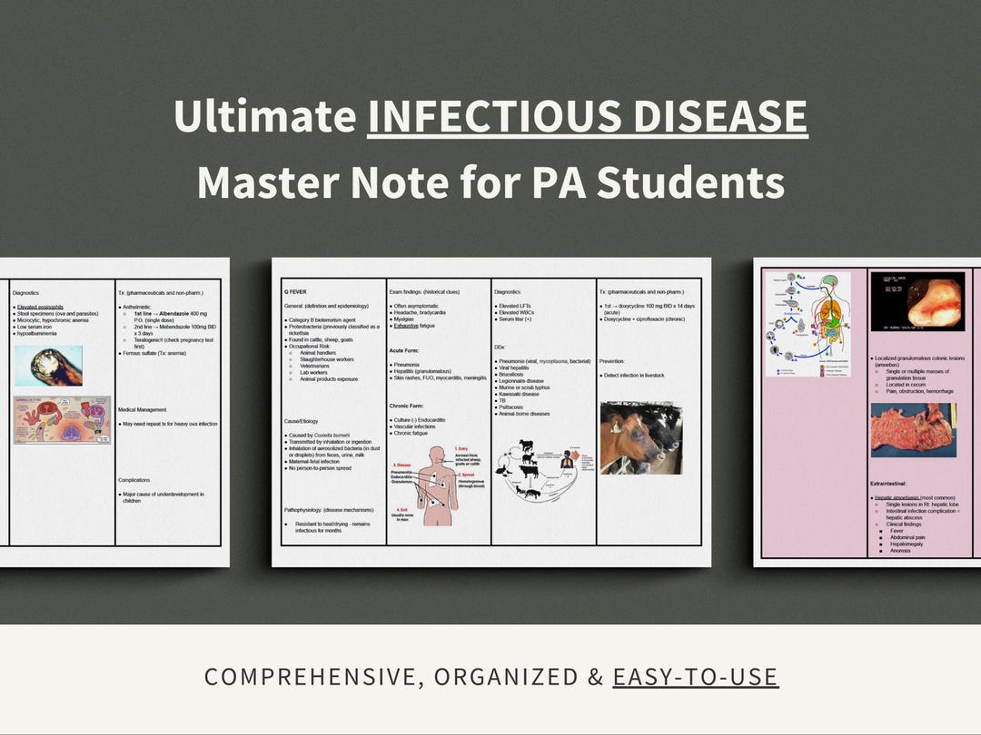 Pance Study Guide Book Infectious Disease Master Note Study Guide, Physician Assistant, Nurse ...