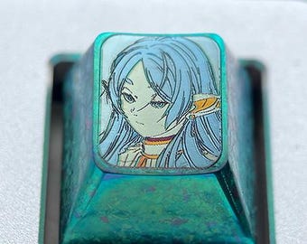 Frieren Ver. F 1U Titan Artisan Custom Metall Anime Farbe Kirsche Tastenkappen