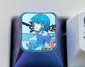 Ayanami Rei Ver. C 1U Titan Artisan Custom Metall Anime Farbe Kirsche Tastenkappen