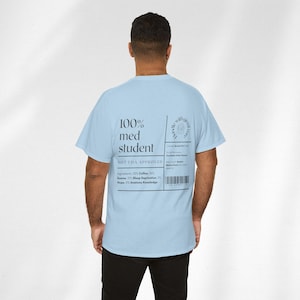 Med Student Label T-shirt, Medical School Tee, Doctor in Training Shirt ...