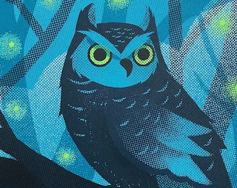 Owl / Blacklight Silkscreen