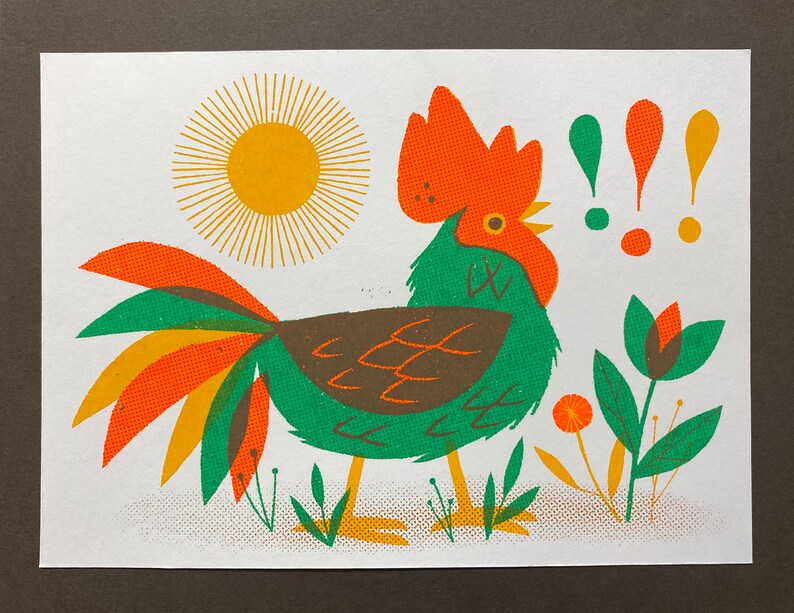 Rooster Postcard image 1