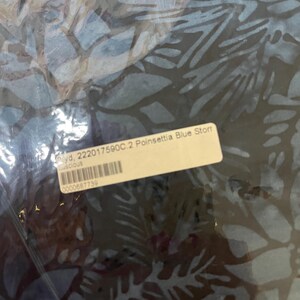 Poinsetta Blue Storm - 2 Yds