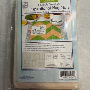 Quilt As You Go Inspirational Mug Mats Kit