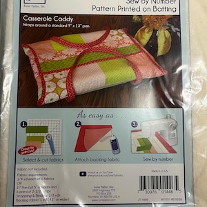 Quilt As You Go Sew By Number Casserole Caddy Kit
