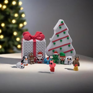 Christmas minis 3d printed