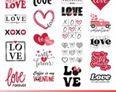 Valentine SVG Bundle: Love, Hearts, Shirts (Digital Download)