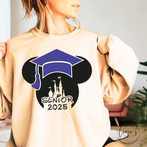 Mouse Senior 2025 SVG: Magical Kingdom Graduation (Digital Files)