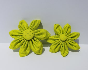 Chartreuse Lime Green Puppy Poppy Flower Dog Collar Accessory Summer