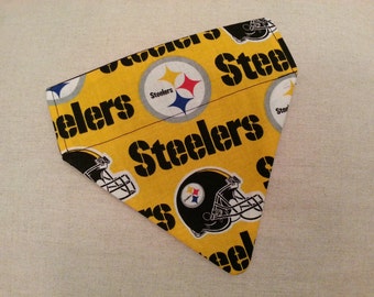 Pittsburgh Steelers Over the Collar Slide On Dog Bandana