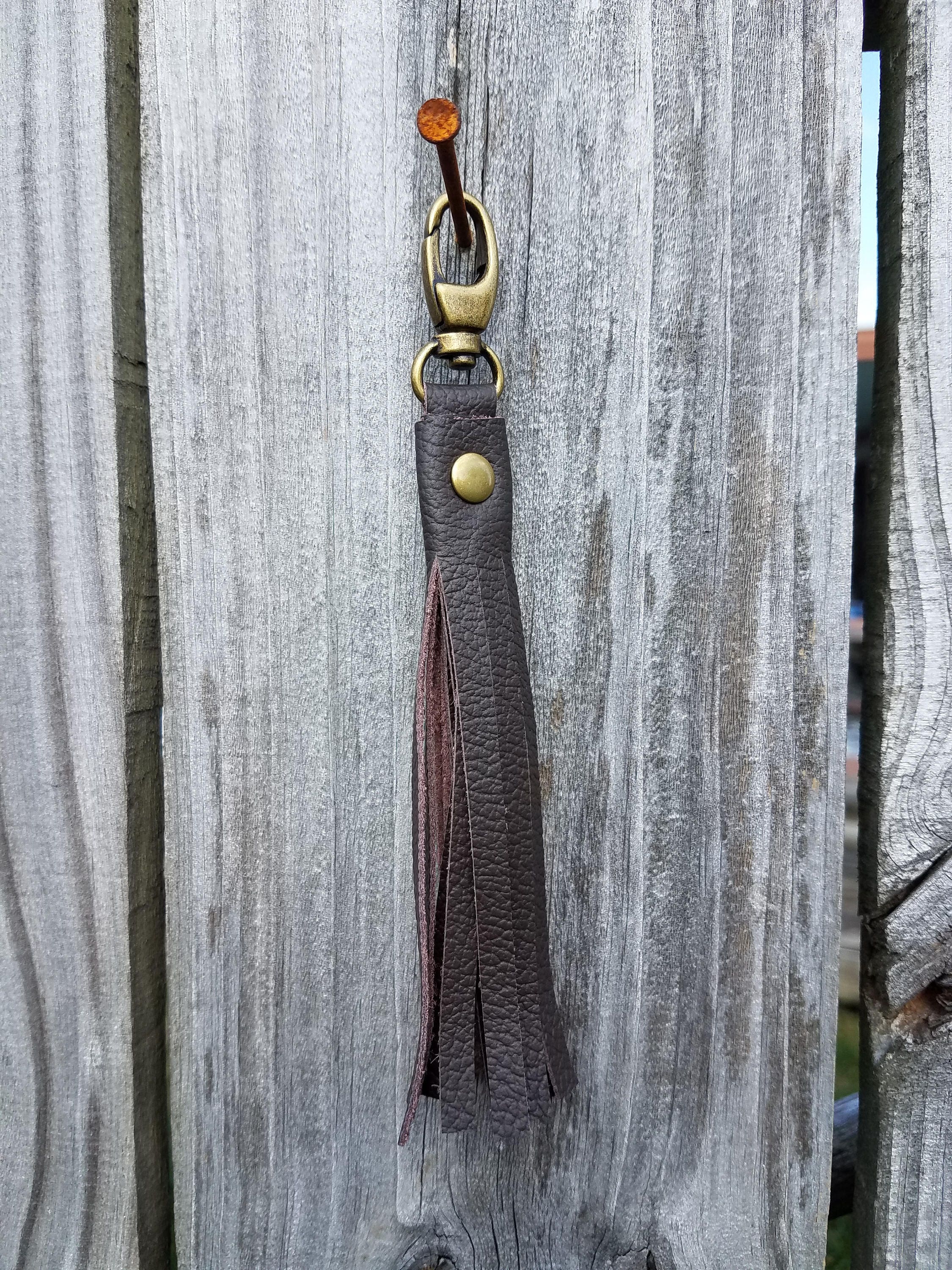 Leather Tassels  Leather Tassel Keychains & Leather Bag Charms – KMM & Co.