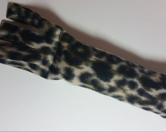 Leopard Cheetah Print Fleece Kitty Kicker Catnip Toy