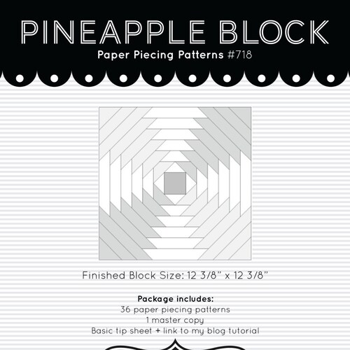 Pineapple Block Paper Piecing Patterns - Etsy