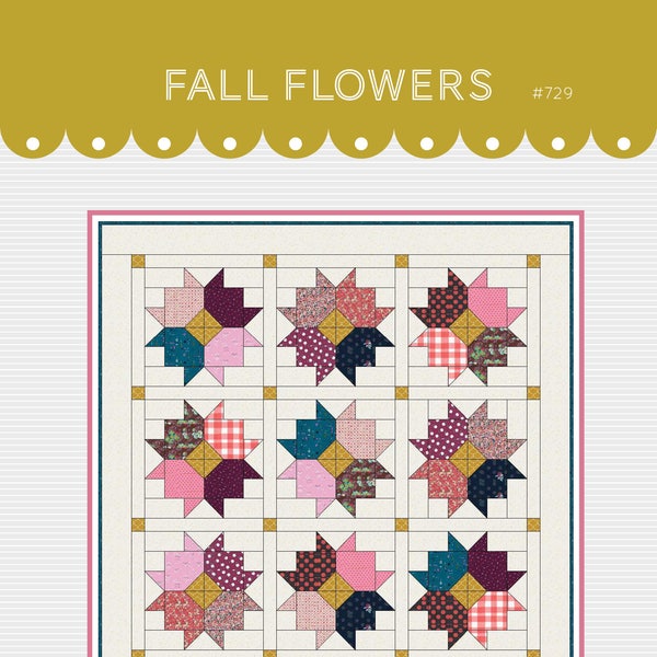 Fall Flowers Paper Pattern