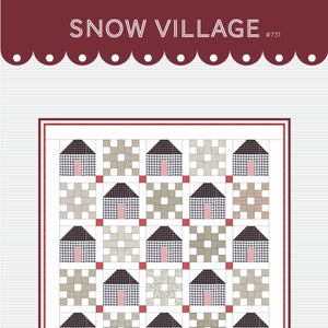 Snow Village PAPER pattern