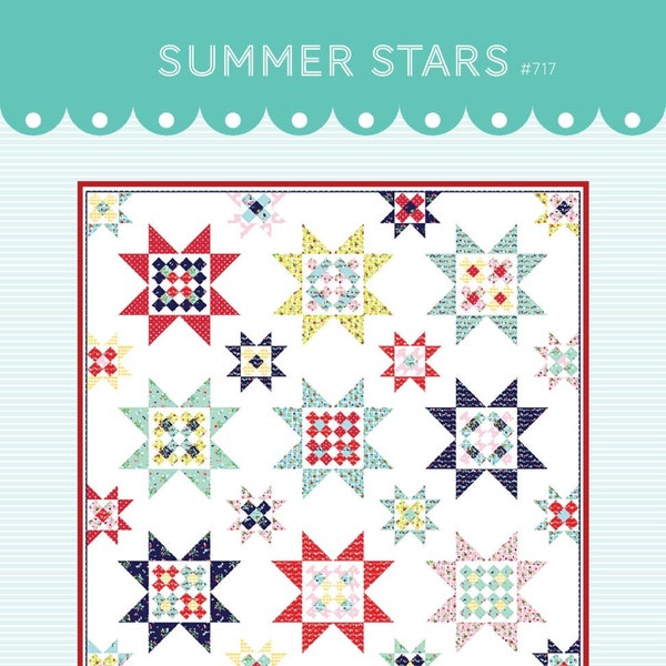 Summer Stars Digital Pattern 717