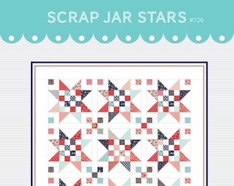 Scrap Jar Stars DIGITAL pattern by Gigi's Thimble