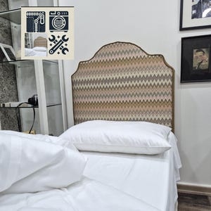 Modern Stylish Custom Headboard,Assembly-Free ,Upholstered Headboard, Colorful Bed Wall Panel,Housewarming Gift,Wall Headboard Pillow