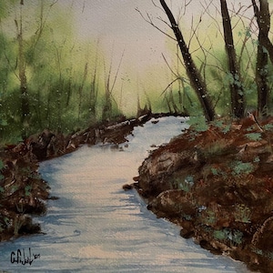 Watercolor Original Painting.