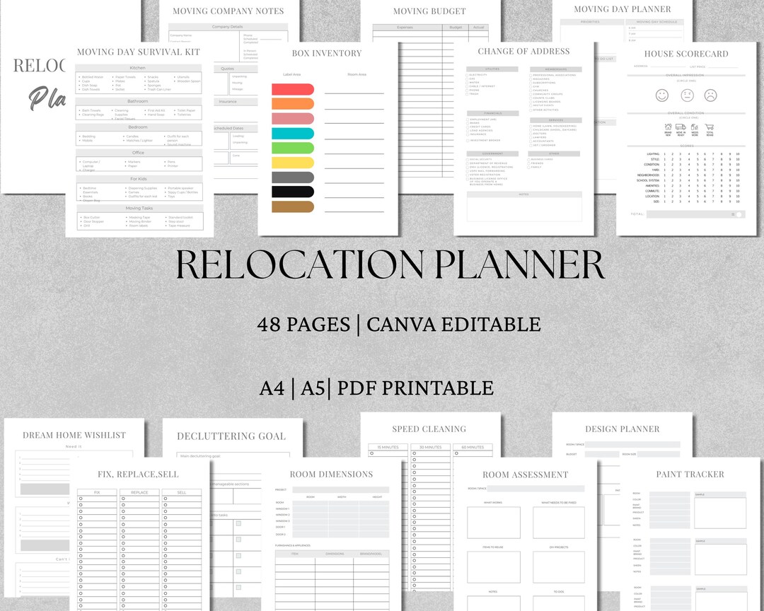 Moving Planner | Relocation Planner | Moving Checklist | Home ...