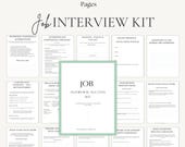 Job Search Planner | Career Change Journal | Interview Prep Kit | PDF A4, A5 Canva Editable