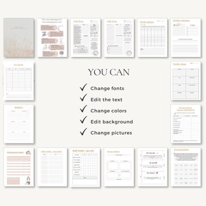 Neurodivergent Planner | ADHD Workbook | Executive Function Toolkit | Canva PDF