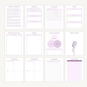 Small Business Planner | Brand Identity Kit | Business Binder | Printable PDF A4 A5 Canva Editable