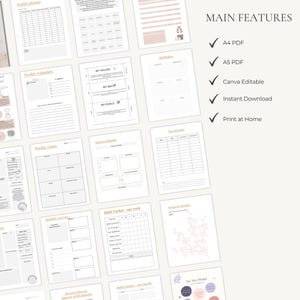 Neurodivergent Planner | ADHD Workbook | Executive Function Toolkit | Canva PDF