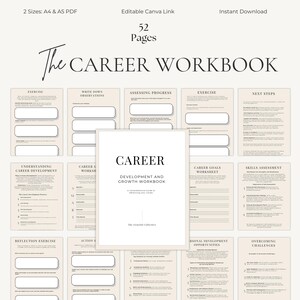 Career Development & Growth Workbook | Personal Branding Planner | Goal Setting