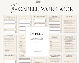 Career Coaching Workbook Career Change Journal Self-Assessment Job Interview Preparation