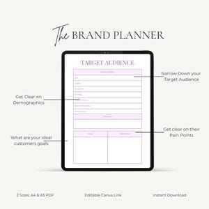 Small Business Planner | Brand Identity Kit | Business Binder | Printable PDF A4 A5 Canva Editable