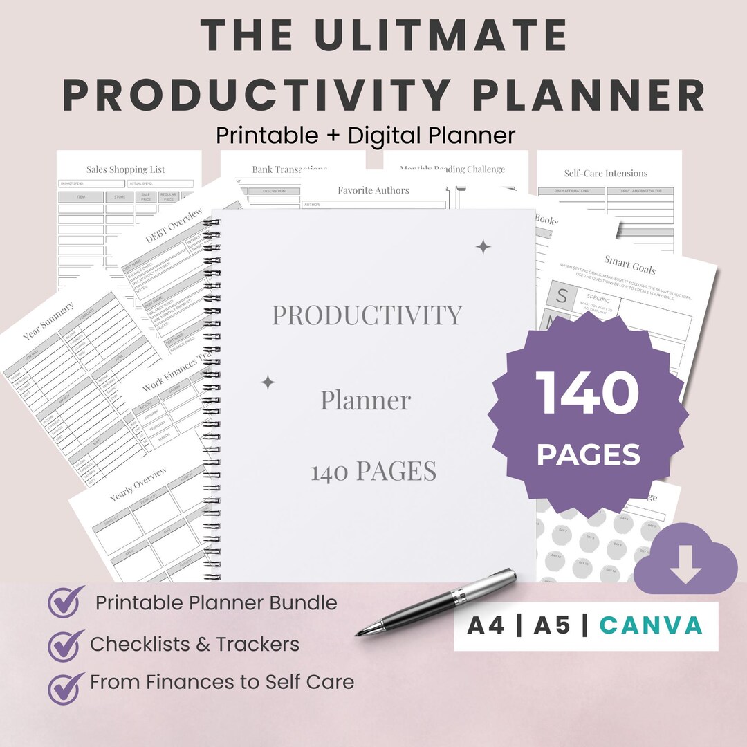 Ultimate Productivity Planner for Focus | Time Management, Scheduling ...