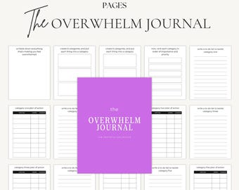 Emotional Regulation Workbook | Overwhelm Reset Journal | Nervous System Reset Kit