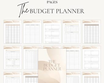 Simple Financial Planner | Monthly Budget Planner | Personal Finance Tracker | Printable PDF A4 A5 Canva