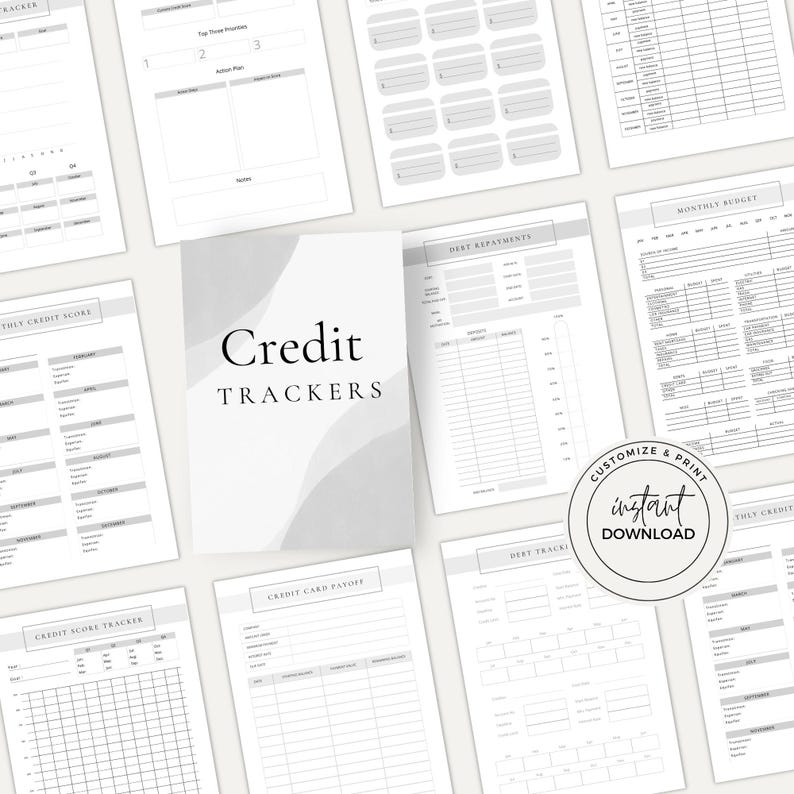 Budget Planner Printable Templates | Money Saving Binder | Personal Finance Tracker | PDF A4 A5 Canva