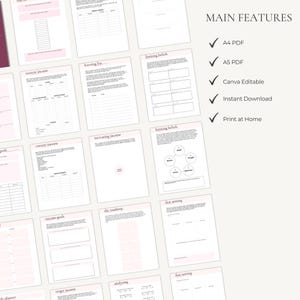 Business Owner Planner | Goal Setting Planner | CEO Mindset Workbook | Entrepreneur Templates | A4 A5 Canva