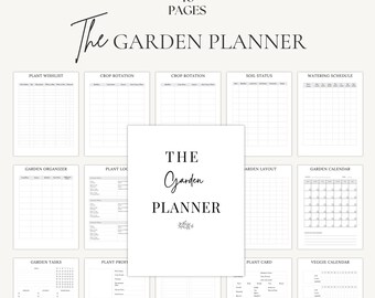Plant Care Planner | Houseplant Tracker & Watering Schedule | PDF A4 A5 Canva Editable