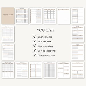 Home Management Binder | Family Command Center | Household Planner | Canva PDF