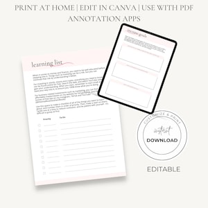 Business Owner Planner | Goal Setting Planner | CEO Mindset Workbook | Entrepreneur Templates | A4 A5 Canva