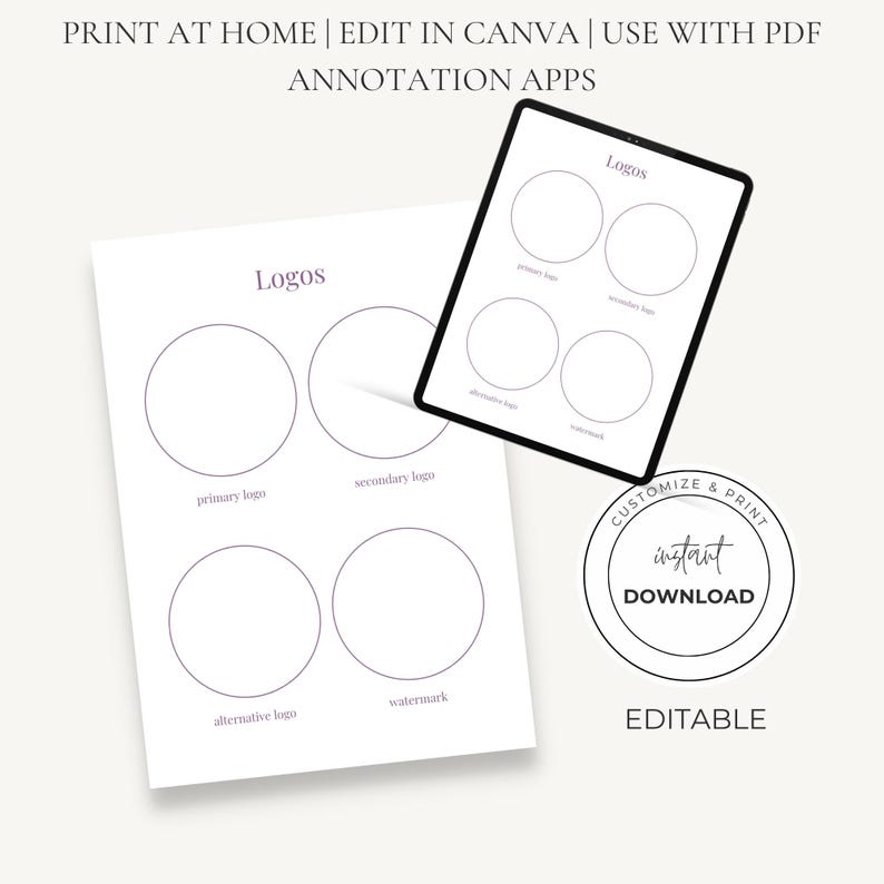 Small Business Planner | Brand Identity Kit | Business Binder | Printable PDF A4 A5 Canva Editable