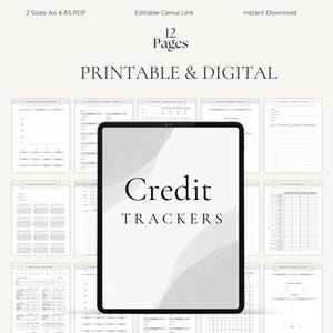 Budget Planner Printable Templates | Money Saving Binder | Personal Finance Tracker | PDF A4 A5 Canva