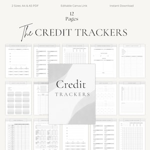 Budget Planner Printable Templates | Money Saving Binder | Personal Finance Tracker | PDF A4 A5 Canva