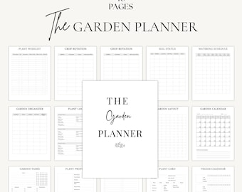 Gardening Planner Printable | Garden Planner | Plant Care Tracker | Gardening Journal | Garden Logbook