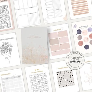 Neurodivergent Planner | ADHD Workbook | Executive Function Toolkit | Canva PDF