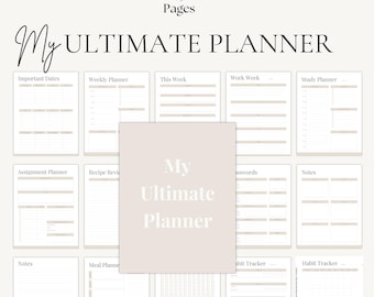 ADHD Life Planner | Neurodivergent Planner | Executive Function Planner | Time Blocking Workbook