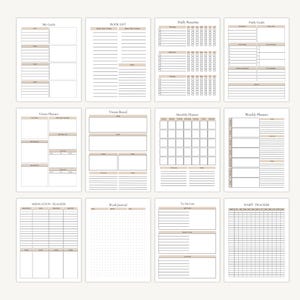 Home Management Binder | Family Command Center | Household Planner | Canva PDF